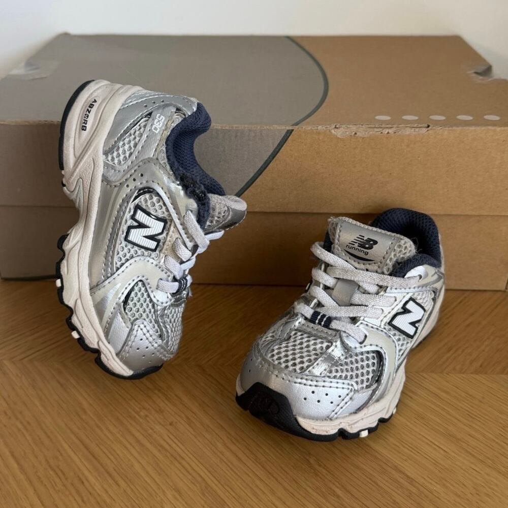 New Balance 530 Bungee ‘Summer Fog Navy’ Toddler Sneakers- SZ 6 C